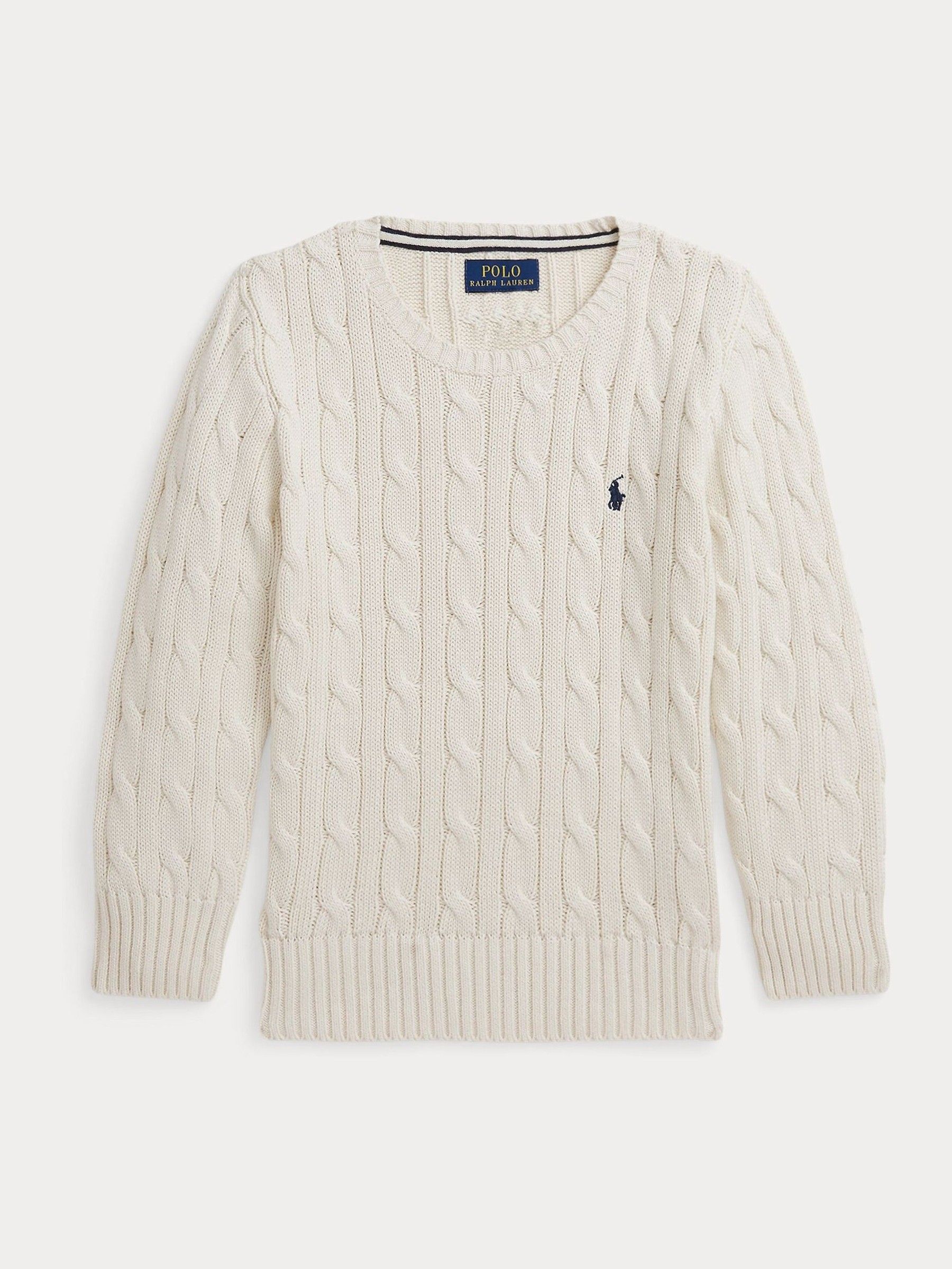 Buy Polo Ralph Lauren Boy Cable Knit 100 Cotton Jumper from Next Luxembourg