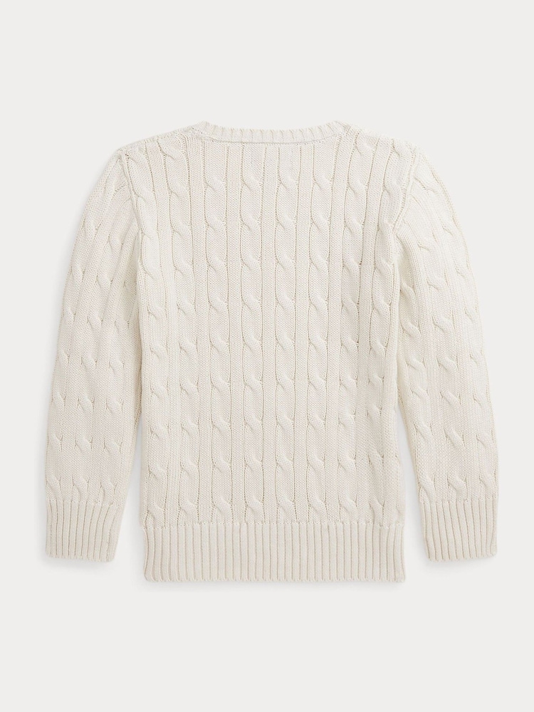 Polo Ralph Lauren Boy Cable-Knit 100% Cotton Jumper - Image 2 of 2