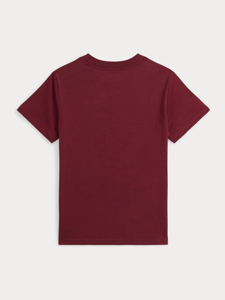 Polo Ralph Lauren Boys 100% Cotton Jersey Crewneck T-Shirt - Image 2 of 2 Polo Ralph Lauren Boys 100% Cotton Jersey Crewneck T-Shirt - Image 2 of 2