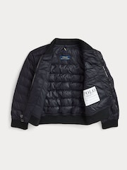 Polo Ralph Lauren Boy Puffer Bomber Sporty Black Jacket - Image 3 of 3
