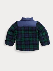 Polo Ralph Lauren Boy Navy Tartan Puffer Jacket - Image 3 of 4