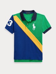 Polo Ralph Lauren Pojkar Ponnyspelare Logotyp Färg 100% bomullsblock Polotröjor - Bild 1 av 1