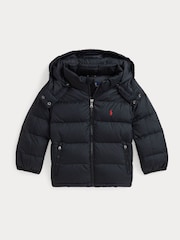 Polo Ralph Lauren Boys Ripstop Down Hooded Black Jacket - Image 2 of 5