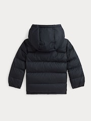 Polo Ralph Lauren Boys Ripstop Down Hooded Black Jacket - Image 3 of 5