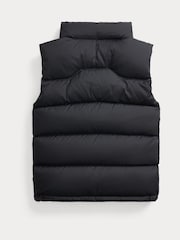 Schwarze Ripstop-Daunenweste für Jungen von Polo Ralph Lauren - Bild 2 von 5