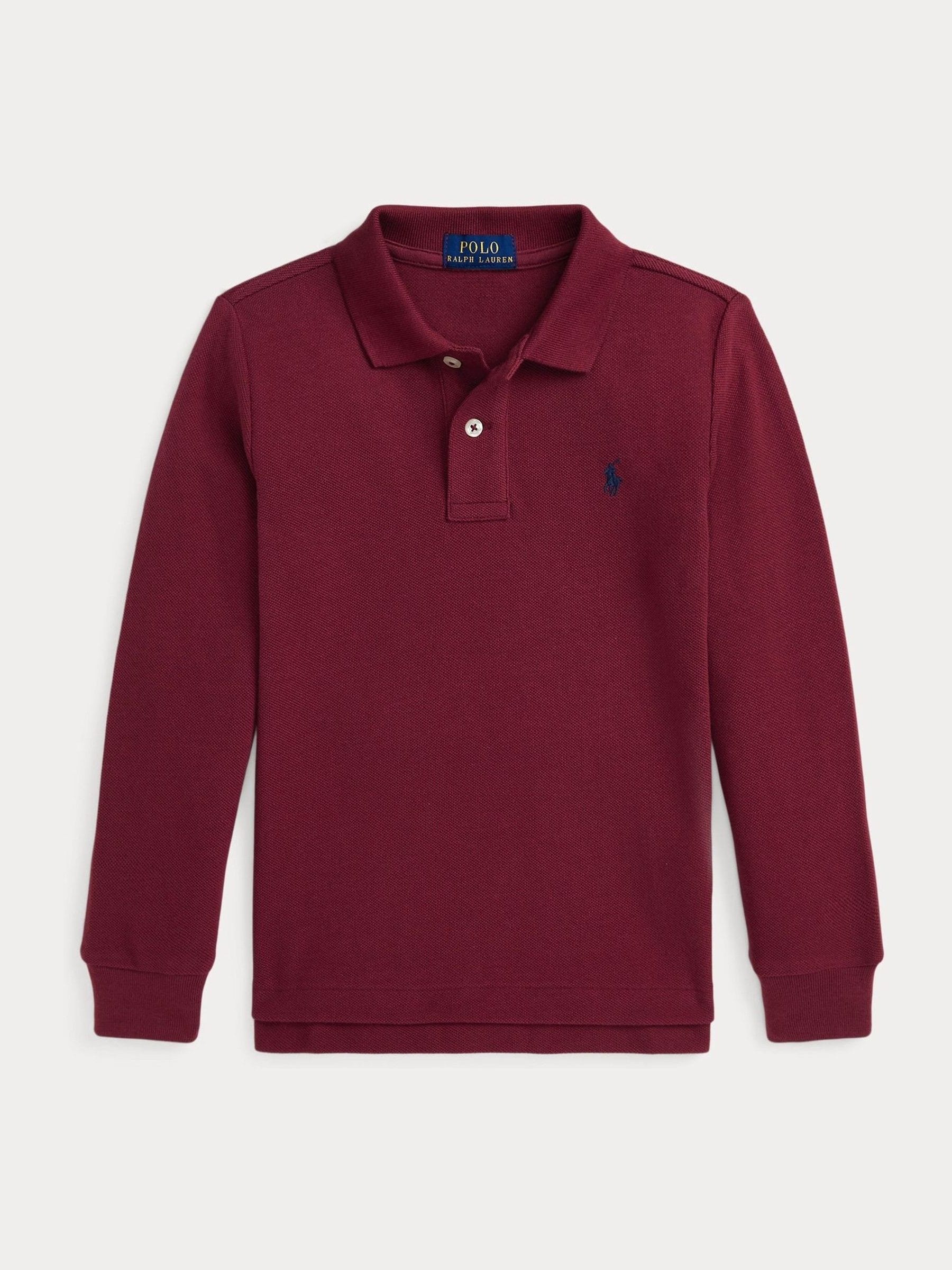 Ralph lauren shirt burgundy online