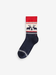 Polo Ralph Lauren dečki Multi Holiday Bear 100% Cotton nogavice 3 komplet - Slika 3 iz 4