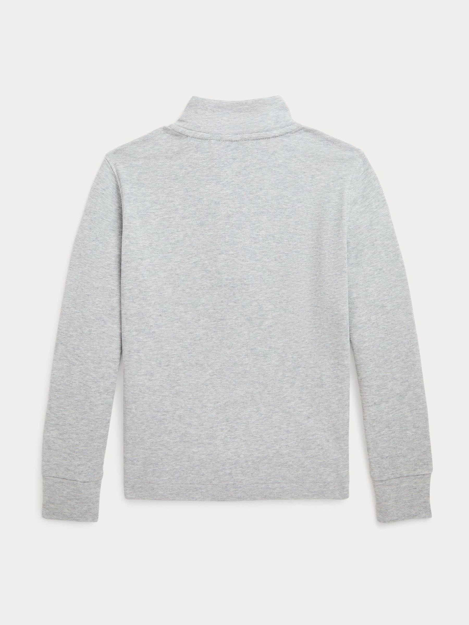 Buy Polo Ralph Lauren Grey Boys Quarter Zip Sweatshirt from