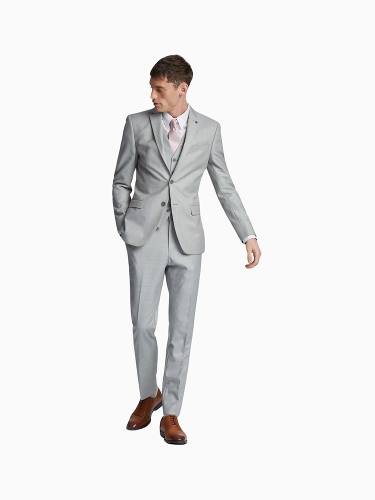 سترة Antila شبه سادة ذات تلبيس رشيق من Ted Baker Tailoring بلون رمادي - صورة 2 من 5 سترة Antila شبه سادة ذات تلبيس رشيق من Ted Baker Tailoring بلون رمادي - صورة 2 من 5