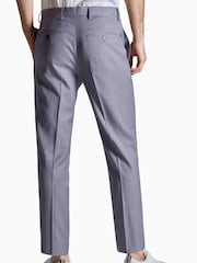 Ted Baker Tailoring Purple Mauve Tucana Sharkskin Regular Fit Trousers - Image 2 of 4