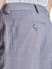 Ted Baker Tailoring Purple Mauve Tucana Sharkskin Regular Fit Trousers - Image 4 of 4