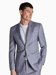 Ted Baker Tailoring Purple Mauve Tucana Sharkskin Slim Fit Jacket - Image 1 of 4