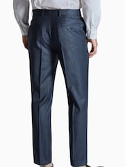 Ted Baker Tailoring Blue Crux Check Regular Fit Trousers - Image 2 of 4