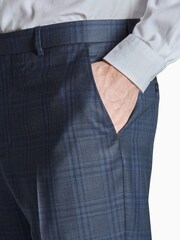 Ted Baker Tailoring Blue Crux Check Regular Fit Trousers - Image 3 of 4