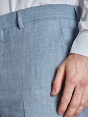 Ted Baker Tailoring Blue Hydra Linen Slim Fit Trousers - Image 3 of 4