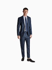 Синяя куртка в клетку классического кроя Ted Baker Tailoring - Изображение 2 из 5
