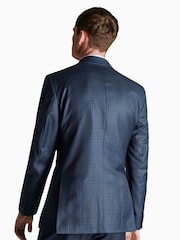 Синяя куртка в клетку классического кроя Ted Baker Tailoring - Изображение 3 из 5