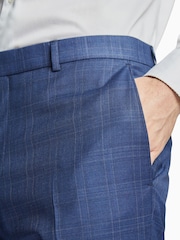 Ted Baker Tailoring Blue Volan Subtle Check Slim Fit Trousers - Image 2 of 2