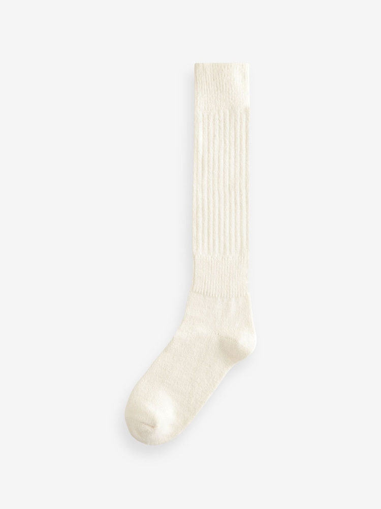 Crema - Pack de 1 par de calcetines tobilleros holgados hasta el tobillo - Imagen 1 de 3 Crema - Pack de 1 par de calcetines tobilleros holgados hasta el tobillo - Imagen 1 de 3