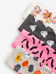 Day Of The Dead Halloween Ankle Socks 4 Pack - Image 7 of 7