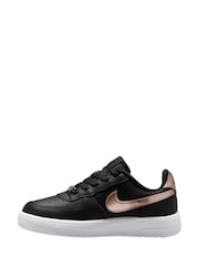 Nike Black/Bronze Junior Air Force 1 EasyOn Trainers - Image 2 of 4