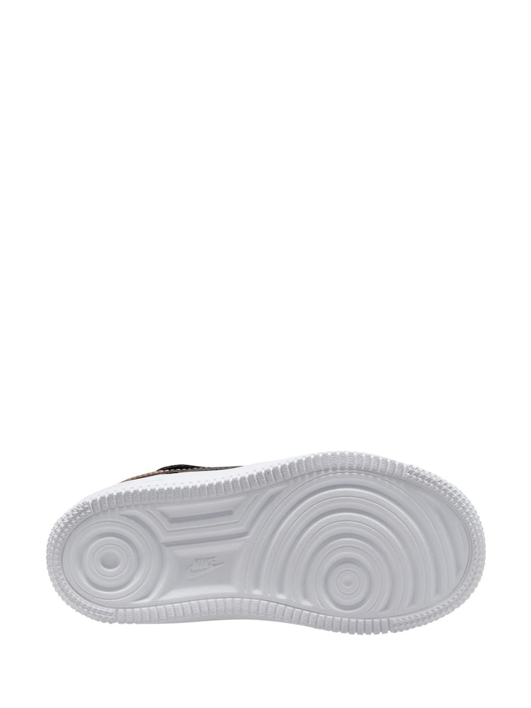 Nike Black/Bronze Junior Air Force 1 EasyOn Trainers - Image 4 of 4