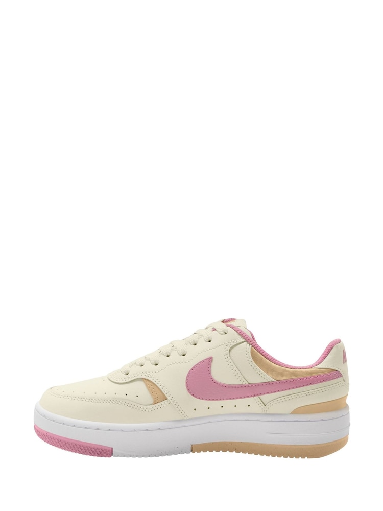 Nike Cream/Pink Gamma Force Trainers - Image 2 of 4