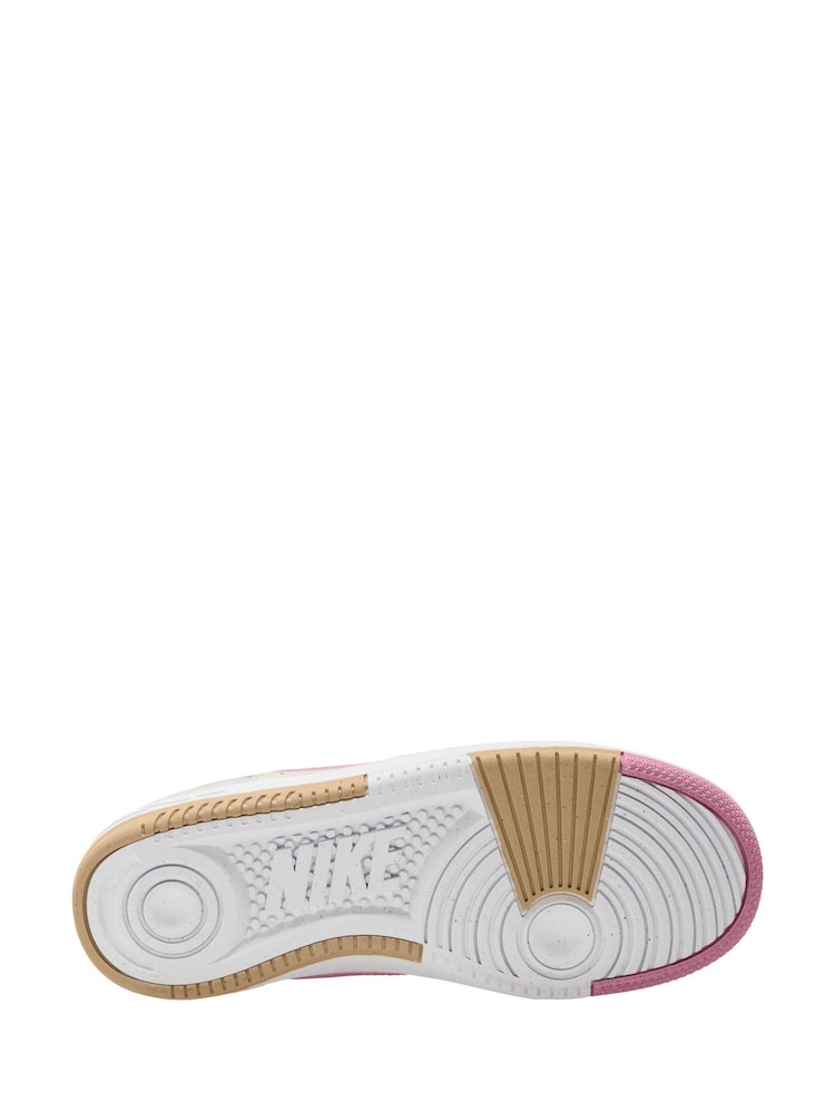 Nike Cream/Pink Gamma Force Trainers - Image 4 of 4