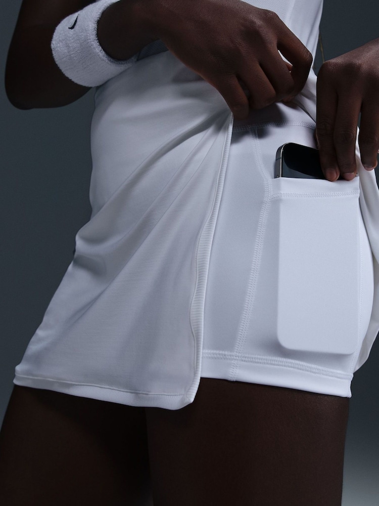 Blanc - Jupe Nike Victory Dri-FIT taille mi-haute - Image 5 of 7