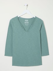 FatFace Blue Organic Cotton Porter T-Shirt - Image 5 of 5
