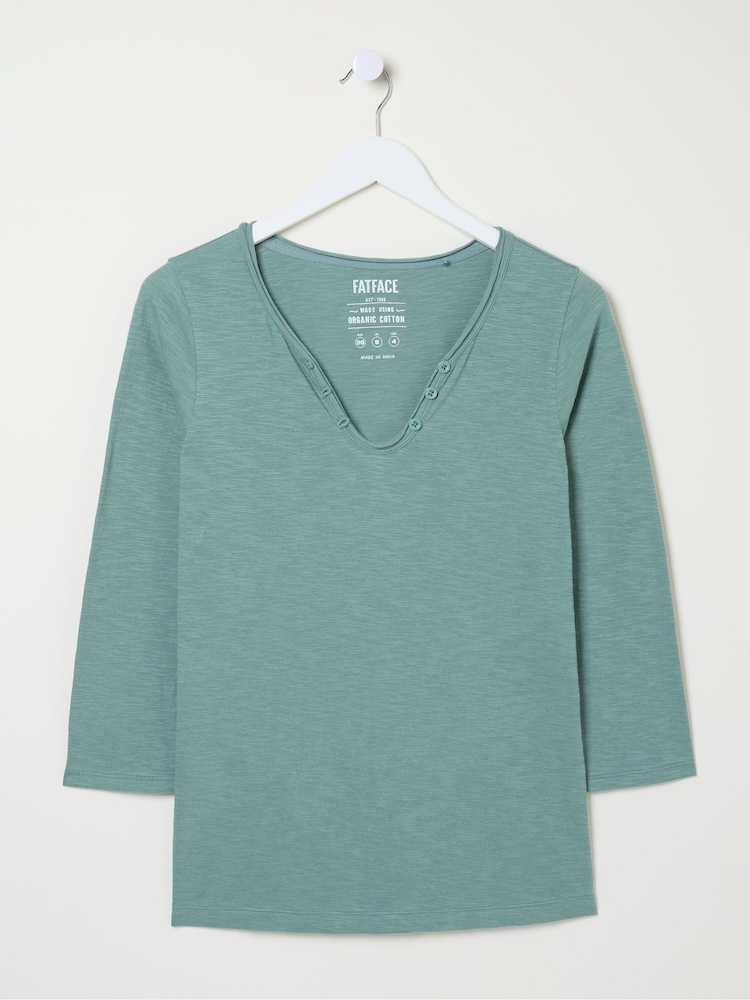 FatFace Blue Organic Cotton Porter T-Shirt - Image 5 of 5 FatFace Blue Organic Cotton Porter T-Shirt - Image 5 of 5