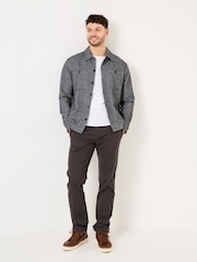 FatFace Grey Charcoal Modern Coastal Chinos - Image 1 of 5