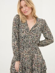 FatFace Amba Cream Wild Paisley Jersey Dress - Image 4 of 6