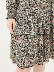 FatFace Amba Cream Wild Paisley Jersey Dress - Image 5 of 6