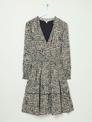 FatFace Amba Cream Wild Paisley Jersey Dress - Image 6 of 6