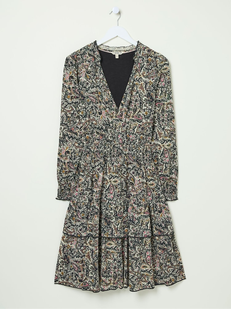 FatFace Amba Cream Wild Paisley Jersey Dress - Image 6 of 6 FatFace Amba Cream Wild Paisley Jersey Dress - Image 6 of 6