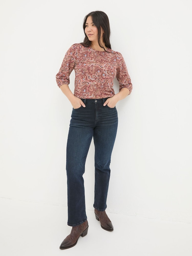 FatFace Penny Dusky Pink Top - Image 1 of 5