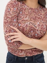 FatFace Penny Dusky Pink Top - Image 4 of 5