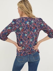 FatFace Penny Blue Top - Image 2 of 5