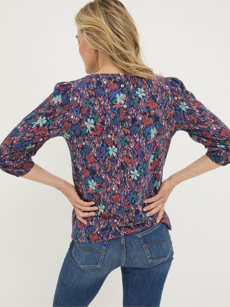 FatFace Penny Blue Top - Image 2 of 5
