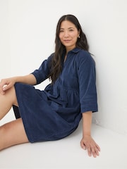 FatFace Sara Blue Bubble Cord Dress - Image 4 of 6