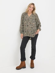 FatFace Faye Ivory Wild Paisley Tunic - Image 3 of 5