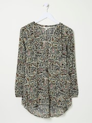 FatFace Faye Ivory Wild Paisley Tunic - Image 5 of 5