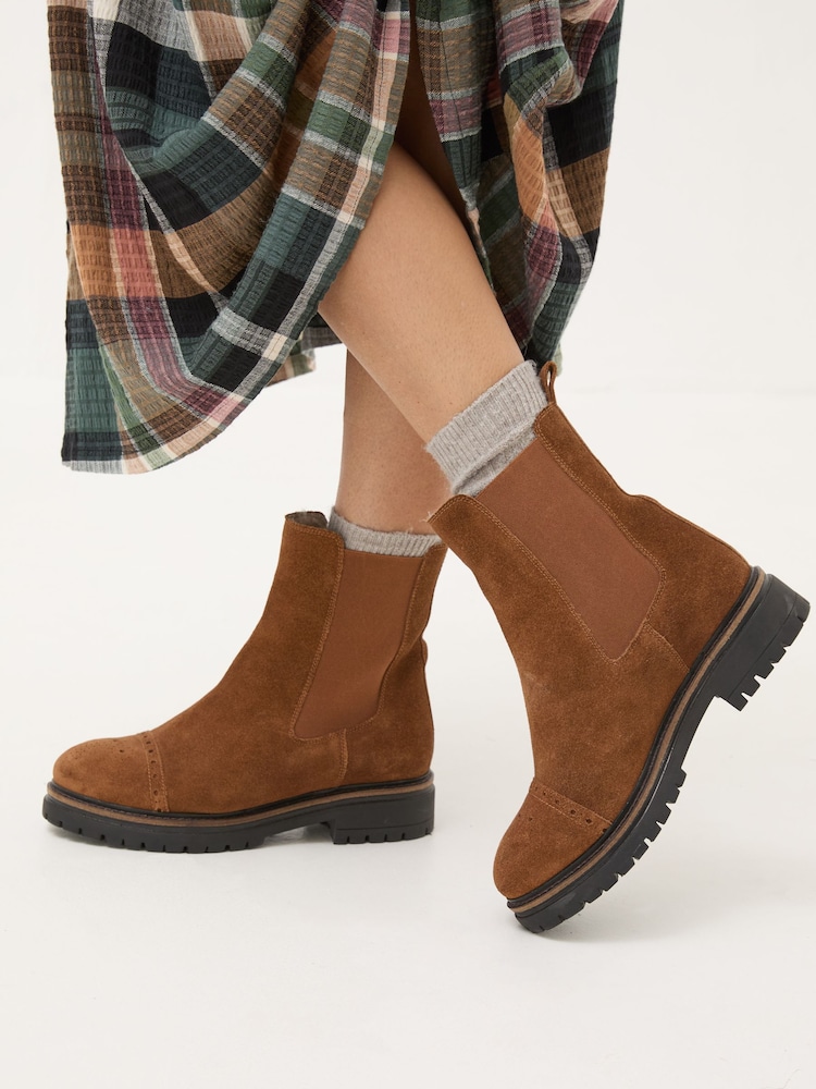 FatFace Essie Brown Chelsea Boots - Image 1 of 4