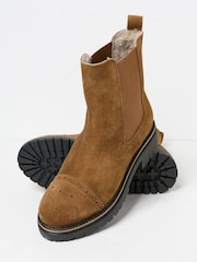 FatFace Essie Brown Chelsea Boots - Image 3 of 4