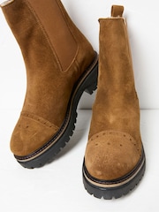 FatFace Essie Brown Chelsea Boots - Image 4 of 4