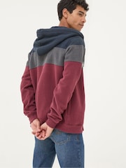 FatFace Brooke Plum Purple Zip Through Hoodie - Image 2 of 7