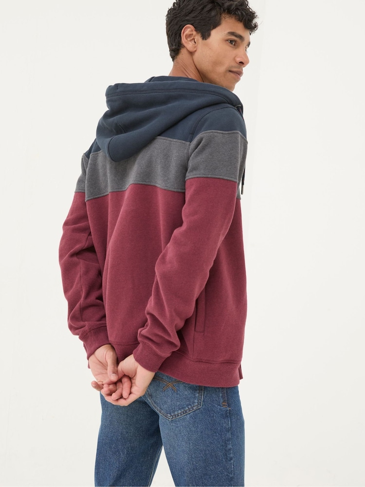 FatFace Brooke Plum Purple Zip Through Hoodie - Image 2 of 7