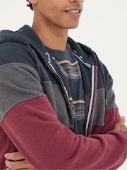 FatFace Brooke Plum Purple Zip Through Hoodie - Image 5 of 7