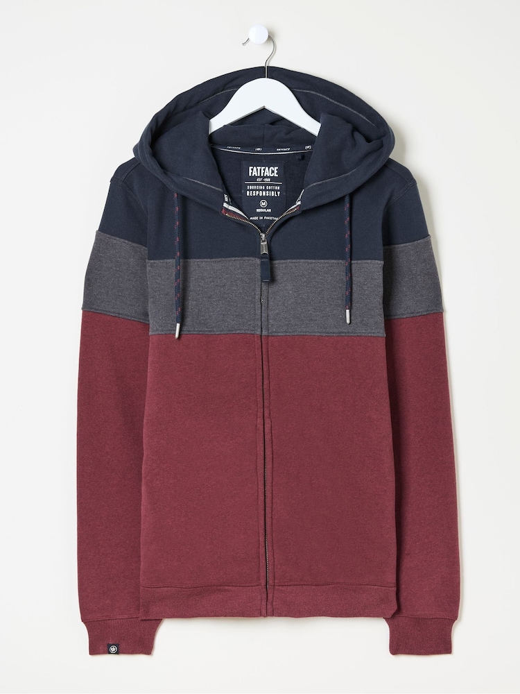 FatFace Brooke Plum Purple Zip Through Hoodie - Image 7 of 7 FatFace Brooke Plum Purple Zip Through Hoodie - Image 7 of 7